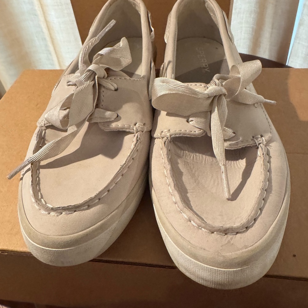 Sperry Cream Boat Shoes